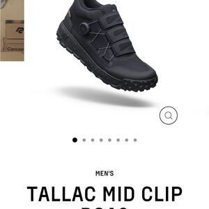Ride Concepts: Tallac Mid Clip Black Mountain Bike Shoes.